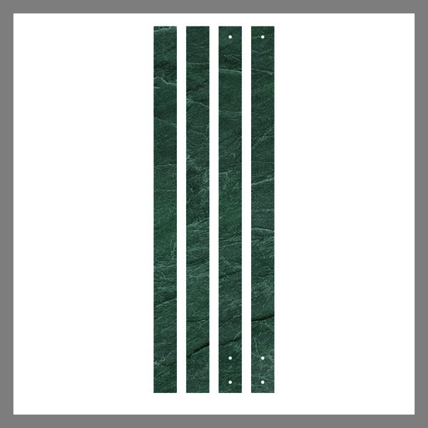 4 Lames décoratives MALACHITE pour poteau LA BOXX