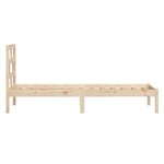 vidaXL Cadre de lit Bois de pin massif 100x200 cm