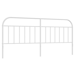 vidaXL Tête de lit métal blanc 200 cm