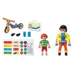 PLAYMOBIL 71245 - City Life Secouriste avec blessé