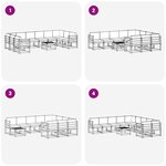 vidaXL Ensemble de canapés d'extérieur 11 pc Blanc et anthracite