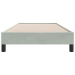 vidaXL Cadre de lit sans matelas gris clair 80x210 cm velours