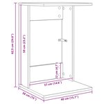 vidaXL Table d'appoint Gris Sonoma 40 x 38 x 62 5 cm Bois d'ingénierie
