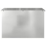 vidaXL Boîte de Rangement Extérieure Argent 80 x 50.5 x 50 cm