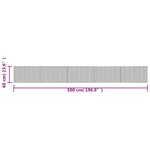 vidaXL Tapis rectangulaire marron 60x500 cm bambou