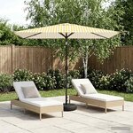 vidaXL Parasol de jardin avec lumières LED et base 200 x 300 cm
