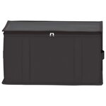 vidaXL Boîte de rangement avec fenêtre transparente 2 Pièces Anthracite