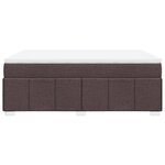 vidaXL Sommier à lattes de lit avec matelas Marron foncé 160x200 cm