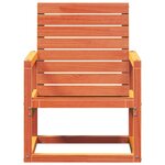 vidaXL Chaise de jardin cire marron 57 5x63x76 cm bois de pin massif