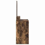 vidaXL Coiffeuse Chêne fumé 100 x 41 x 140 cm Bois d'ingénierie