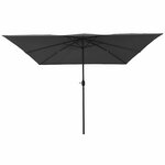 vidaXL Parasol de jardin Anthracite  Noir 295 x 295 x 245 cm