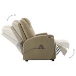 Vidaxl fauteuil releveur inclinable cappuccino similicuir