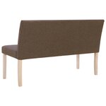 vidaXL Banc 139 5 cm Marron Polyester
