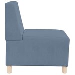 vidaXL Unité de Sofa Modulaire Sans Accoudoirs Bleu 55 x 74 x 82 cm