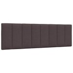 vidaXL Cadre de lit sans matelas Hanko marron foncé 160x200 cm tissu