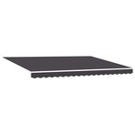 vidaXL Auvent rétractable manuel Anthracite 5 × 3 5 m