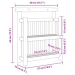 vidaXL Étagère Murale avec étagère Marron 40 x 13 x 44 cm Bambou