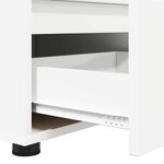 vidaXL Meuble TV avec tiroir Blanc 100 x 48 x 43 cm Bois d'ingénierie