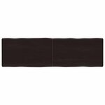 vidaXL Dessus de table bois massif traité bordure assortie