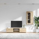 vidaXL Ensemble meuble TV FLORIN Chêne Sonoma Bois d'ingénierie