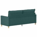 vidaXL Canapé Vert foncé 196 x 81 x 87 5 cm Tissu