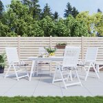 vidaXL Coussins de chaise de jardin 4 Pièces carreaux gris 40x40x3 cm