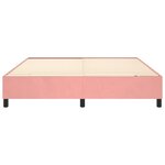 vidaXL Cadre de lit Rose 180x200 cm Velours