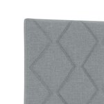 vidaXL Tête de lit gris clair en tissu avec motifs de diamants 180 cm