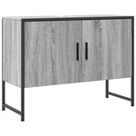 vidaXL Armoire lavabo de salle de bain sonoma gris bois d'ingénierie