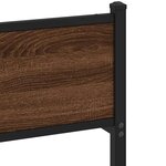 vidaXL Cadre de lit sans matelas chêne marron 140x190 cm