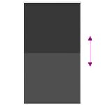 vidaXL Store enrouleur occultant largeur du tissu 126 6 cm polyester