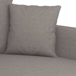 vidaXL Canapé à 2 places Taupe 140 cm Tissu