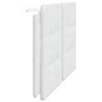 vidaXL Coussin de tête de lit Zadar blanc 152 cm similicuir