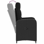 vidaXL Ensemble de Tables Basses avec coussin avec oreiller 3 Pièces Noir