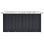 vidaXL Boîte de rangement de jardin Anthracite 129x67x65 cm