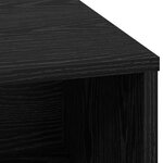 vidaXL Buffet avec LED chêne noir 71x34 5x75 cm en bois d'ingénierie