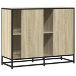 vidaXL Buffet chêne sonoma 92x35x76 cm bois d'ingénierie
