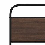 vidaXL Cadre de lit sans matelas 75x190cm chêne marron bois ingénierie