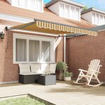 vidaXL Auvent Rétractable Multicolore 350 x 250 cm