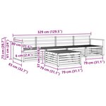vidaXL Ensemble de canapés d'extérieur 5 pc Naturel
