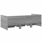 vidaXL Lit de jour et tiroirs sonoma gris 90x190 cm bois d'ingénierie