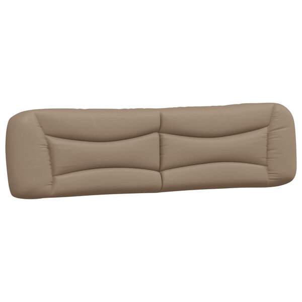 vidaXL Coussin de tête de lit cappuccino 200 cm similicuir