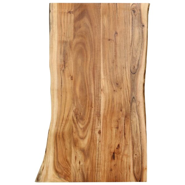 vidaXL Dessus de table Bois d'acacia massif 100x(50-60)x2 5 cm