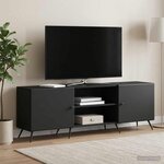 vidaXL Meuble TV 150 x 31 x 50 cm Noir Bois d'ingénierie