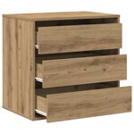 vidaXL Commode d'angle chêne artisanal 60x41x58 cm bois d'ingénierie
