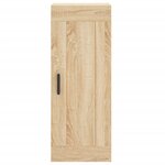 vidaXL Buffet haut Chêne sonoma 34 5x34x180 cm Bois d'ingénierie