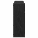 vidaXL Étagère Murale avec étagère Chêne noir 65 x 20 x 60 cm