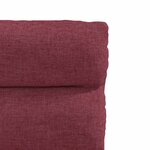 vidaXL Chaises à manger lot de 6 rouge bordeaux tissu