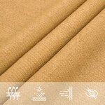 vidaXL Voile d'ombrage 160 g/m² triangulaire sable 4x4x4 m PEHD