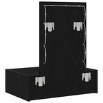 vidaXL Table de Toilette Noir 60 x 40 x 70 cm Bois d'ingénierie